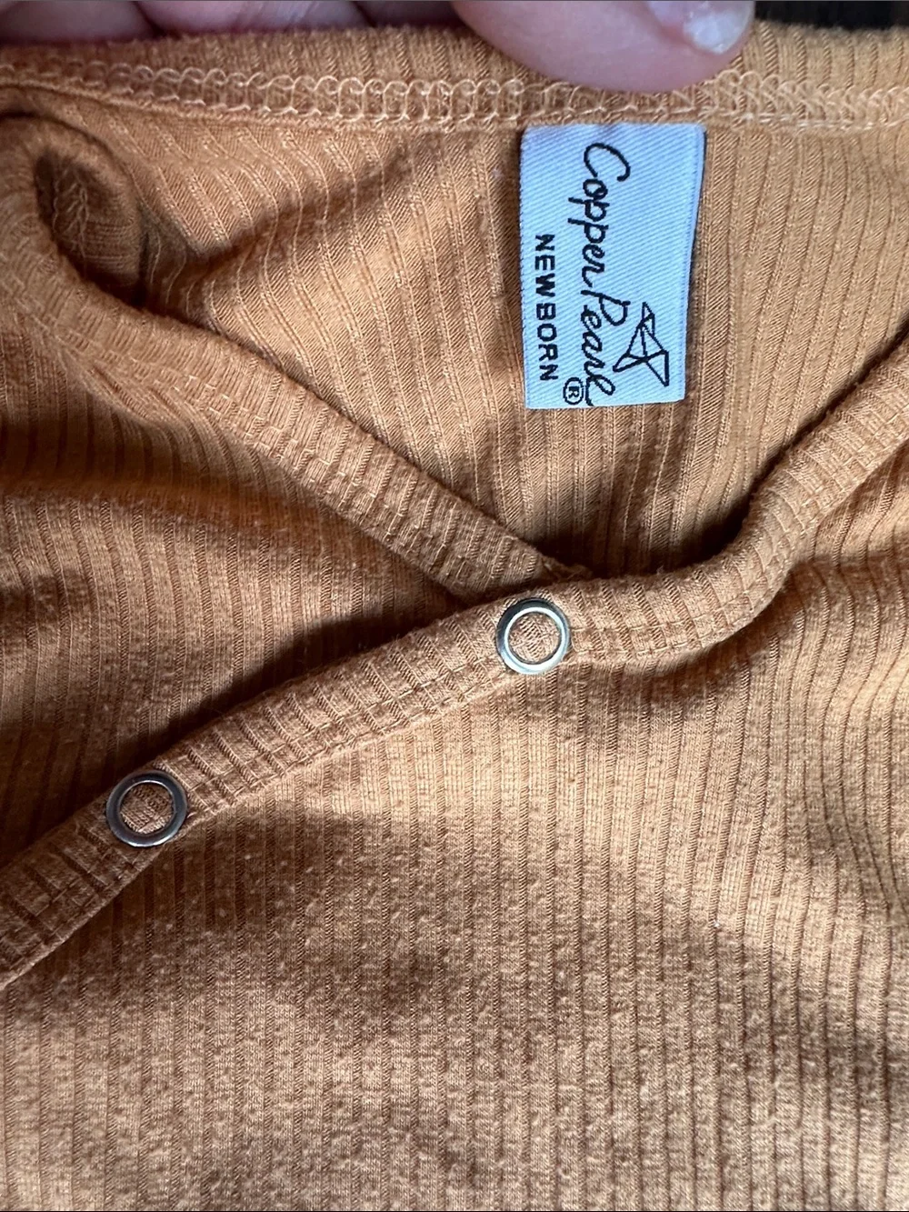 Copper Pearl Ribbed Knot Gown